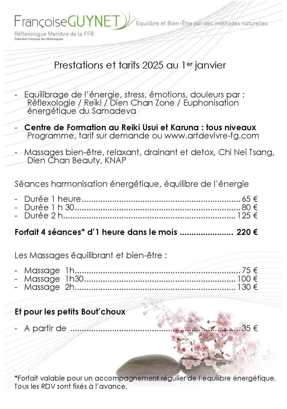 Françoise Guynet Séance Reiki Lyon Stage