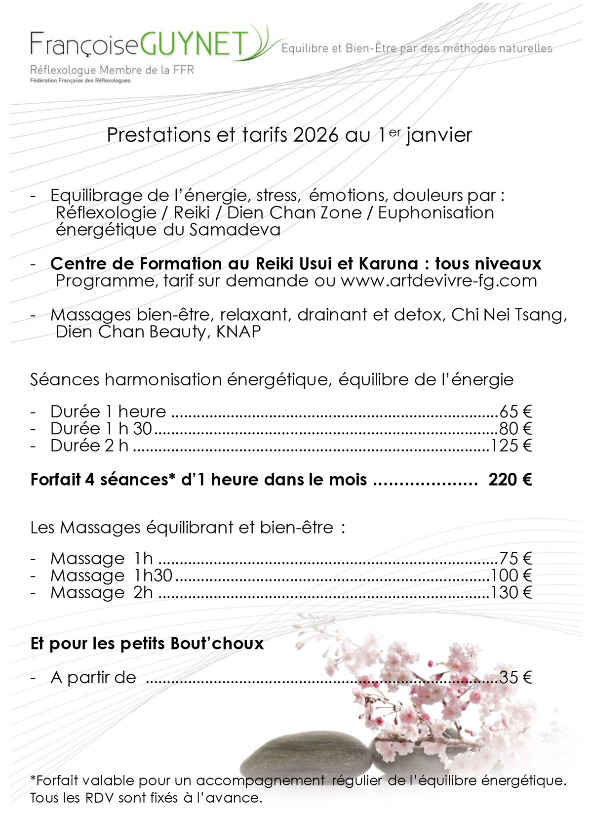 Françoise Guynet Séance Reiki Lyon Stage